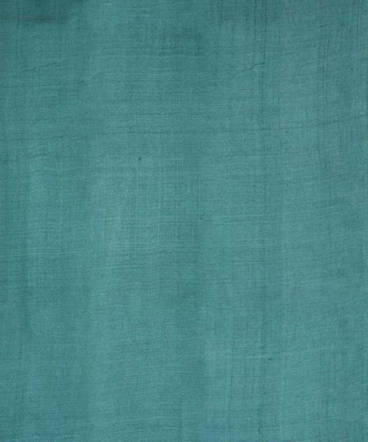 Forest green handloom tussar silk kurta material (2.5m per qty)