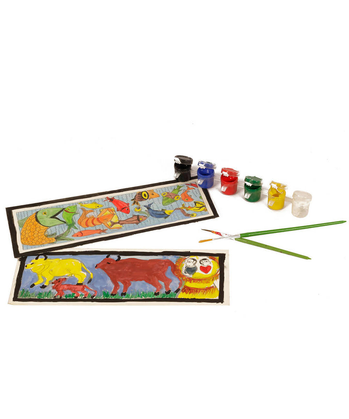 Handmade DIY Educational Colouring Kit Patua Painting of West Bengal