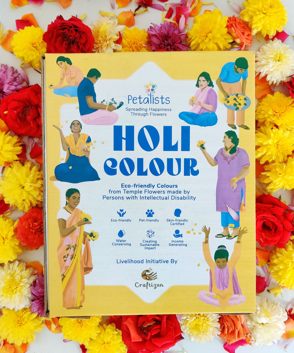 Craftizen petalists eco friendly holi colour blue