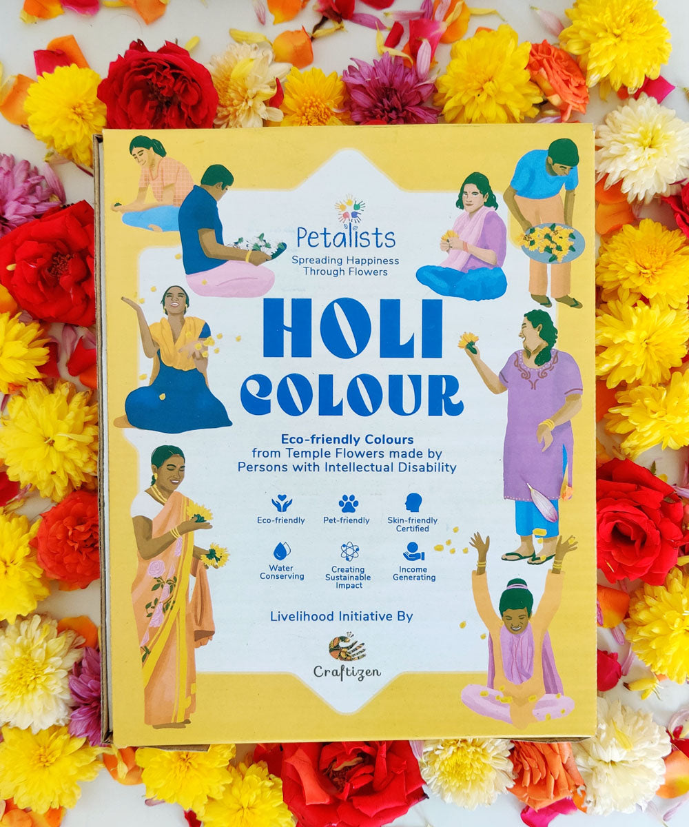 Craftizen petalists eco friendly holi colour green