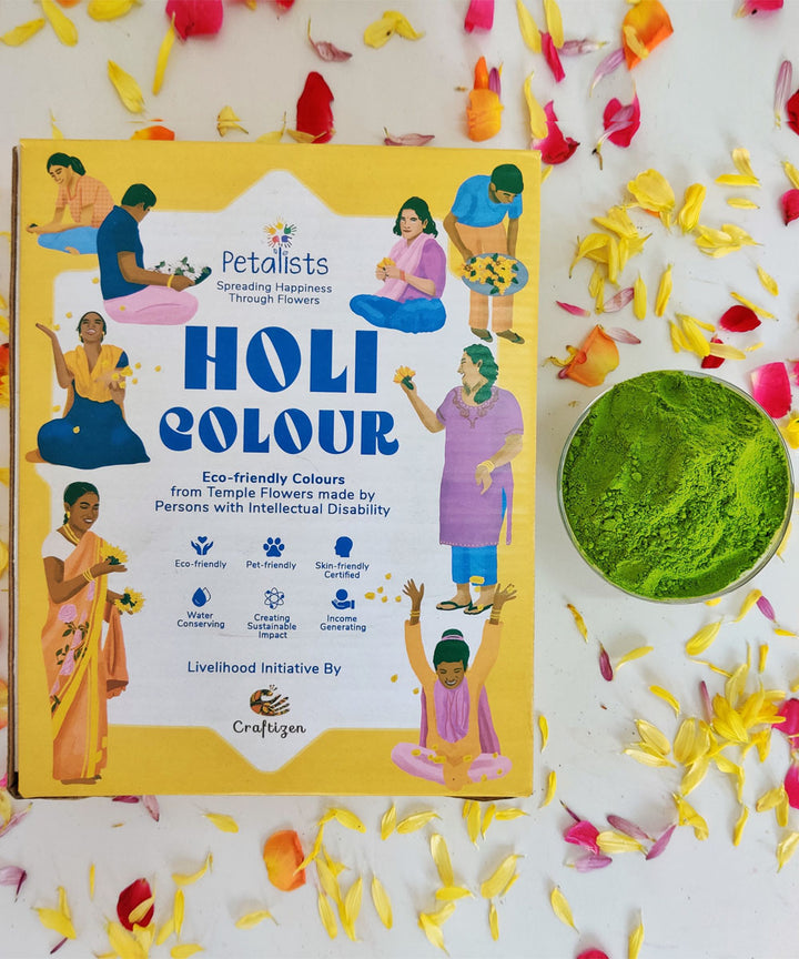 Craftizen petalists eco friendly holi colour green