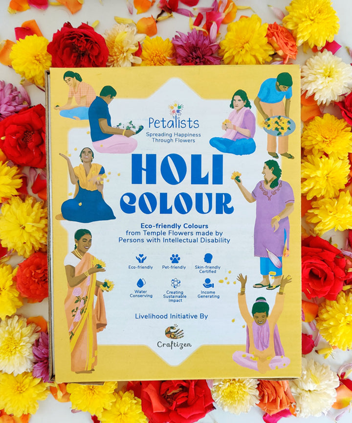 Craftizen petalists eco friendly holi colour orange