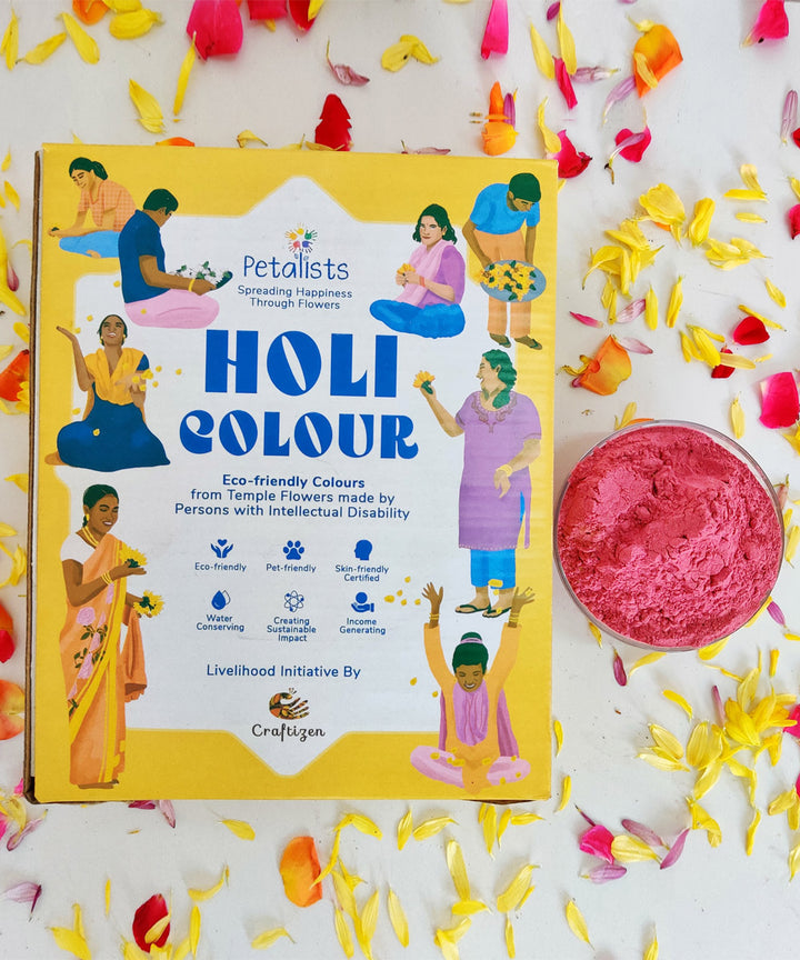 Craftizen petalists eco friendly holi colour pink