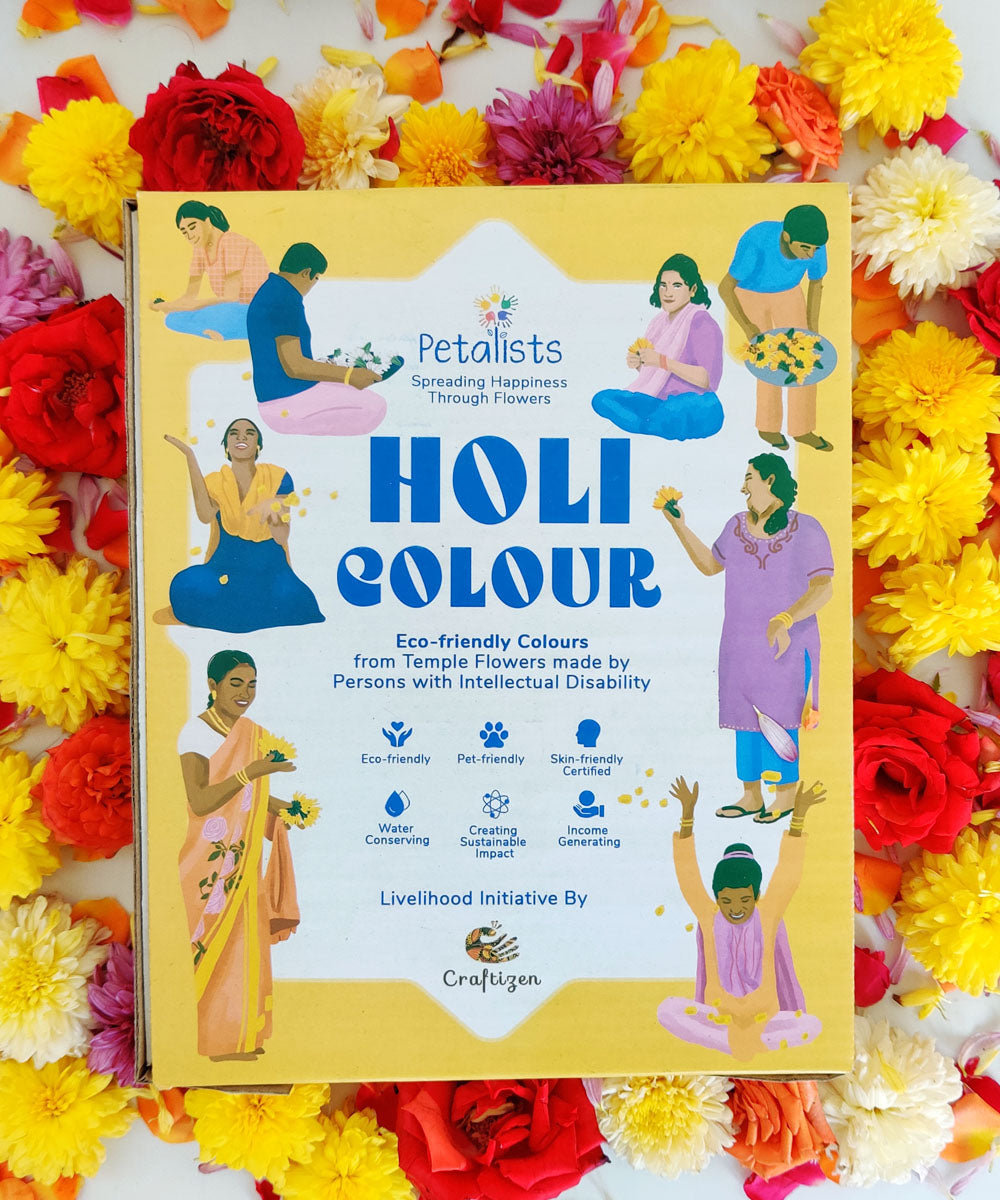 Craftizen petalists eco friendly holi colour yellow