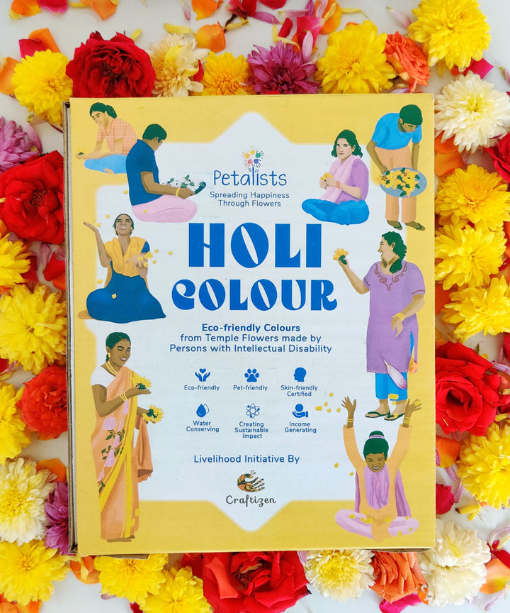 Craftizen petalists eco friendly holi colour yellow