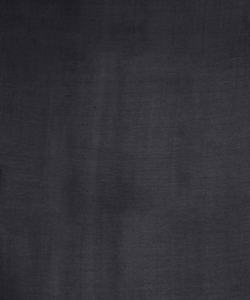 2.5m Black handloom tussar silk kurta material