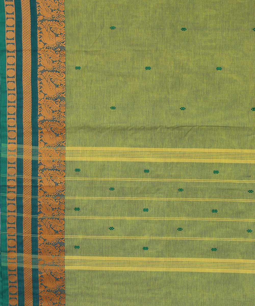 Light green cotton handloom venkatagiri saree