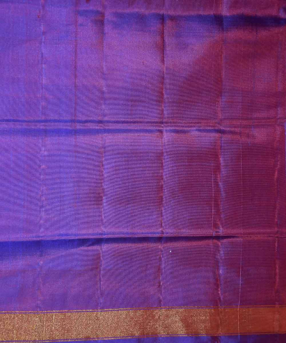 Blue red handloom patola silk saree