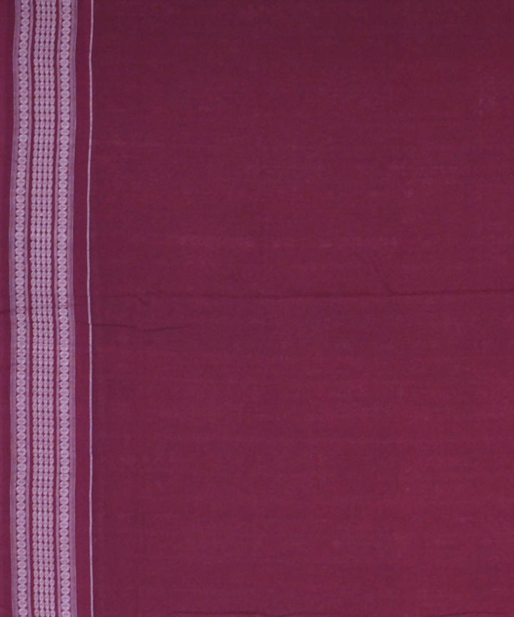 Light red handwoven cotton ikat sambalpuri saree