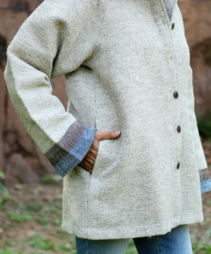 Rangsutra raika natural desi/native wool casual jacket