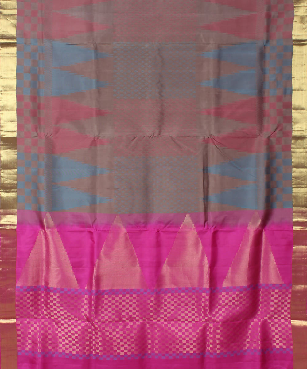 Multicolour Handloom Silk Saree