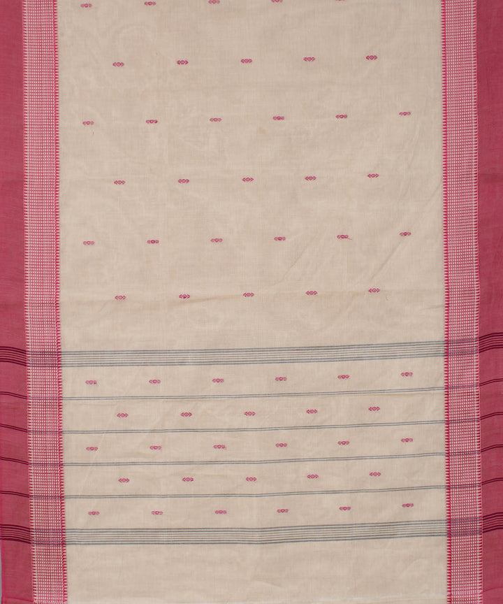 Peach cotton handloom venkatagiri saree