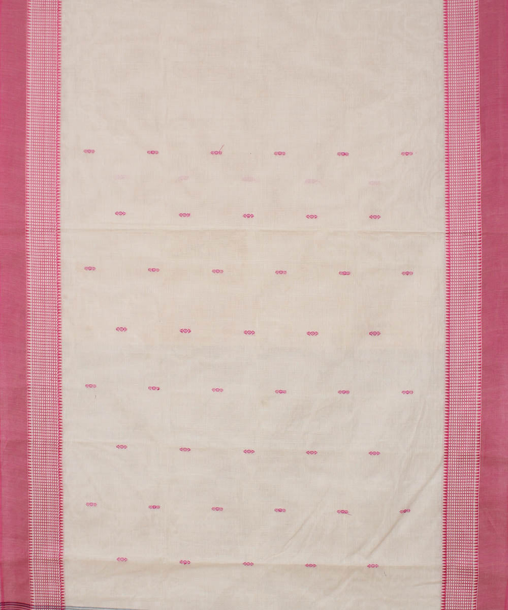 Peach cotton handloom venkatagiri saree