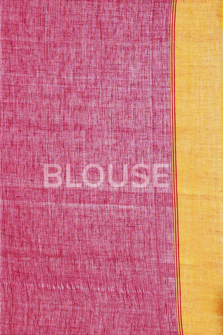 Handloom bengal pink yellow cotton saree