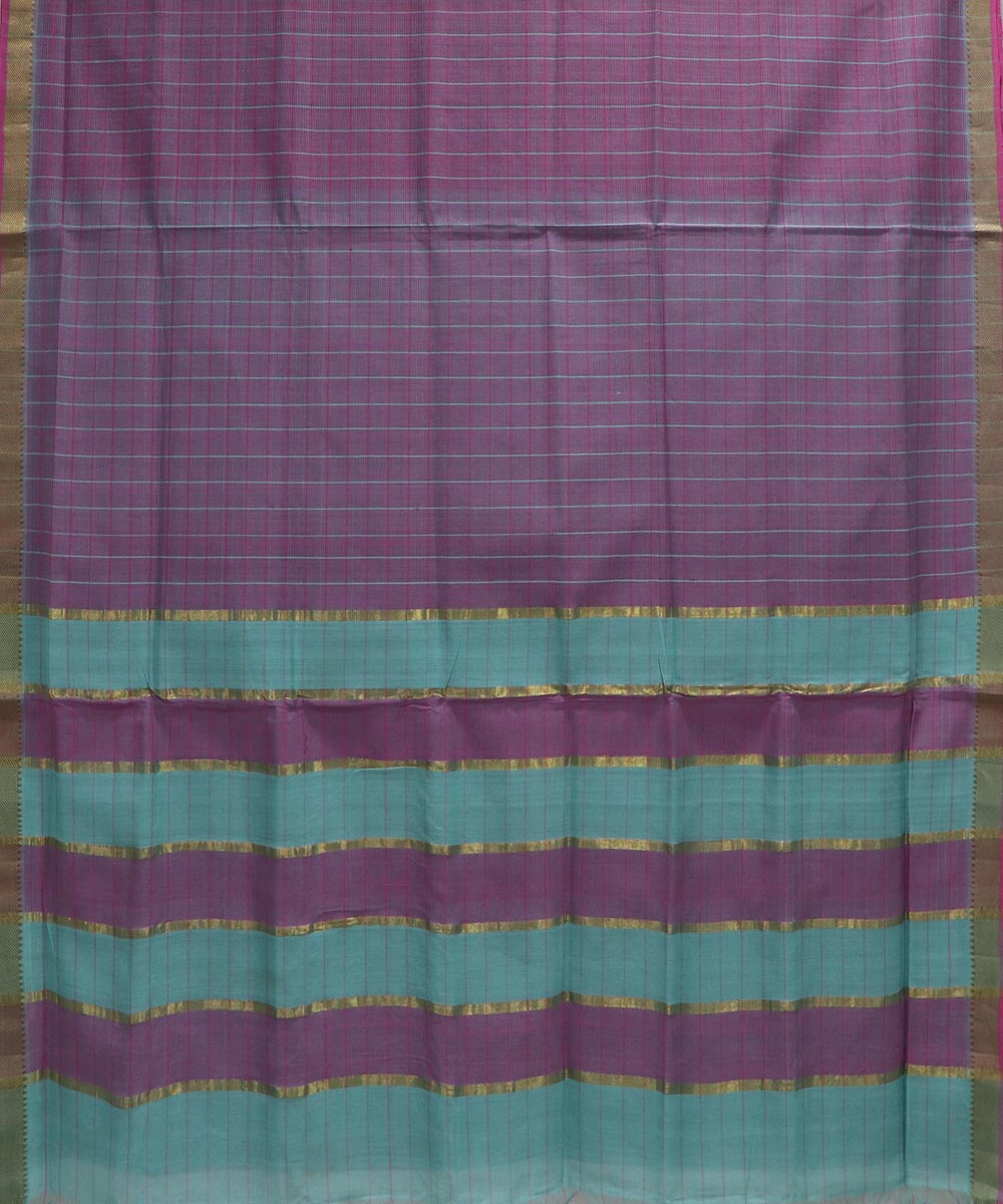 Light pink handloom cotton mangalagiri saree