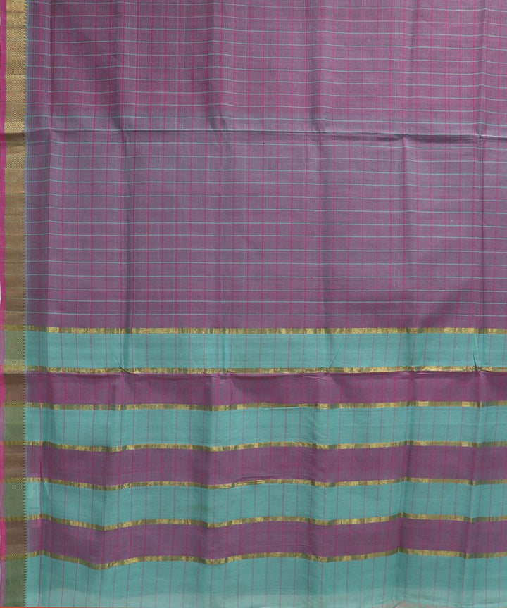 Light pink handloom cotton mangalagiri saree