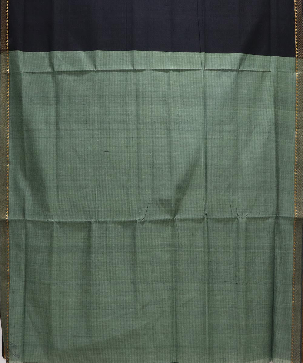 Black handloom cotton mangalagiri saree