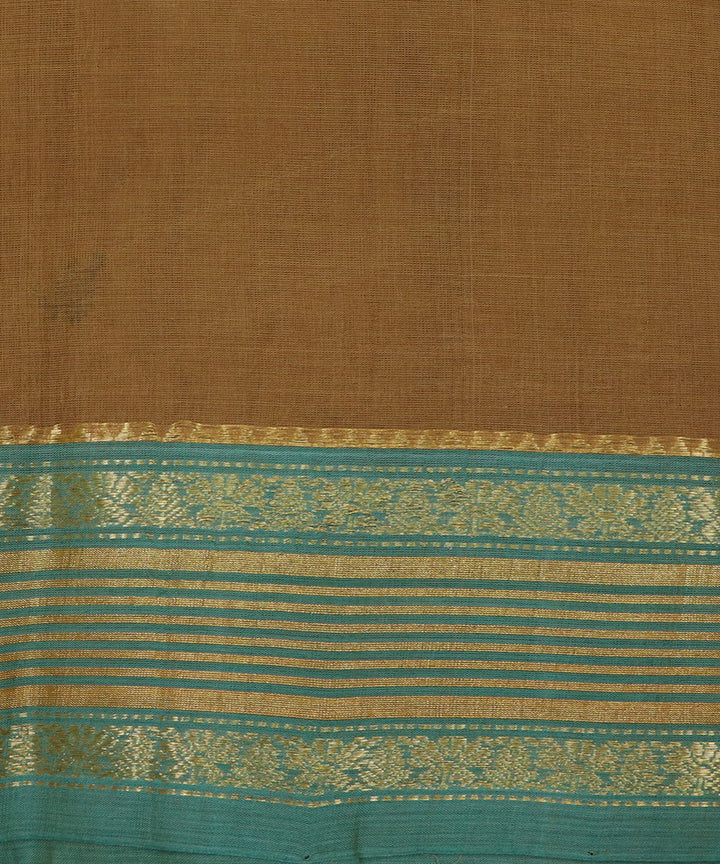 Brown handloom cotton rajahmundry saree