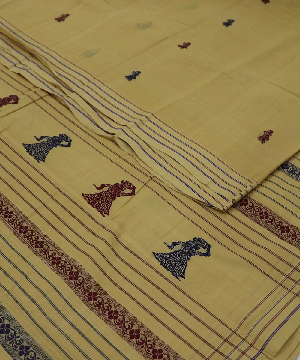 Camel brown handloom cotton rajahmundry saree