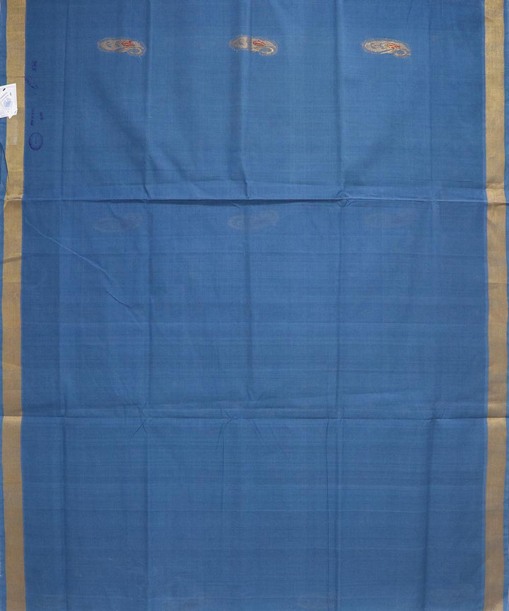 Sky blue handloom cotton rajahmundry saree