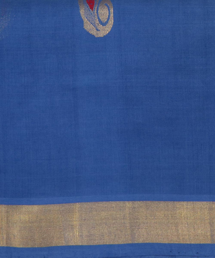 Sky blue handloom cotton rajahmundry saree