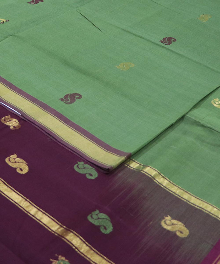 Light green handloom cotton rajahmundry saree