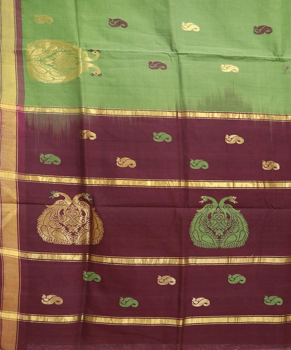 Light green handloom cotton rajahmundry saree