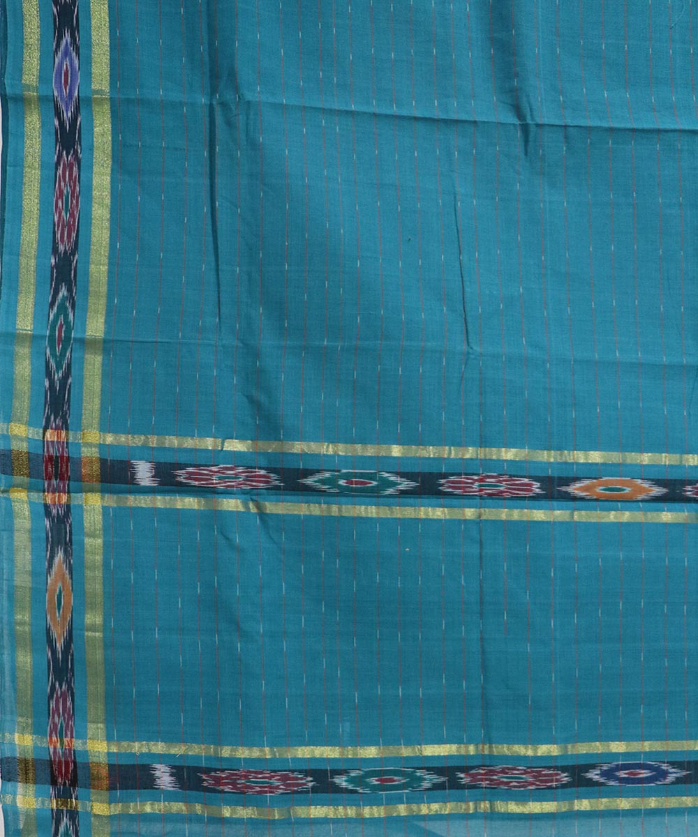 Blue handloom cotton rajahmundry saree