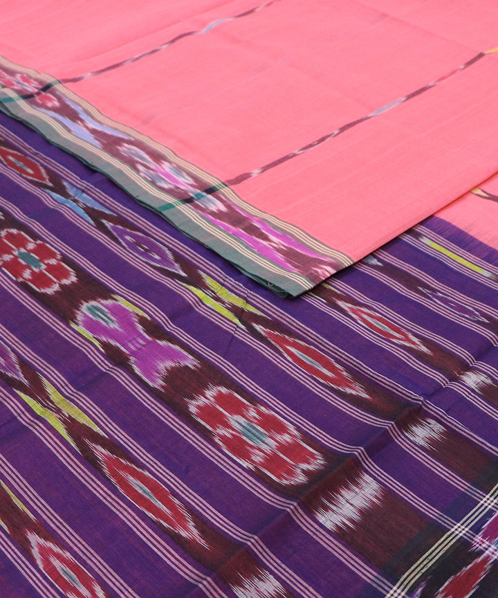 Light pink cotton handloom rajahmundry saree