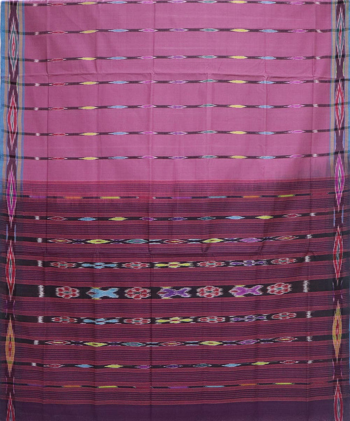 Pink red handloom cotton rajahmundry saree
