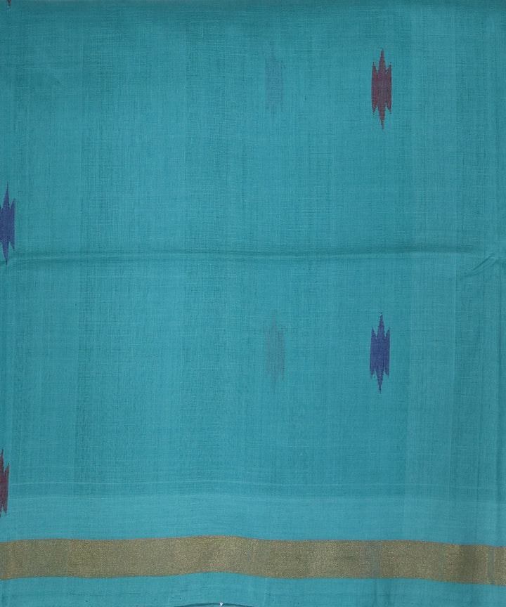 Sea green handloom cotton uppada saree