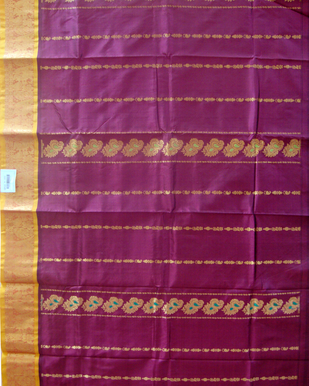 Dharmavaram Pure Silk Pavada Dark Maroon