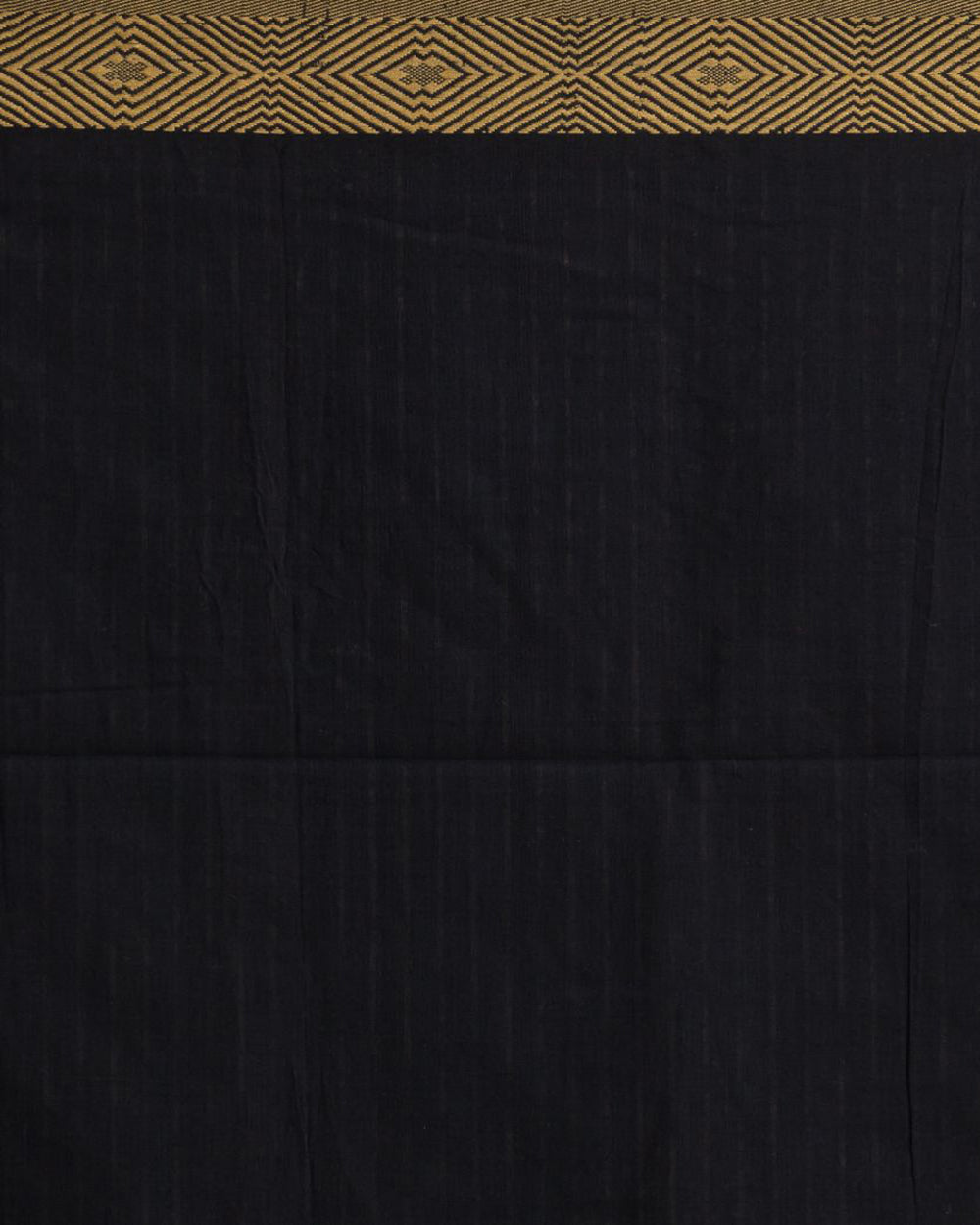 Black beige handwoven cotton jamdani saree