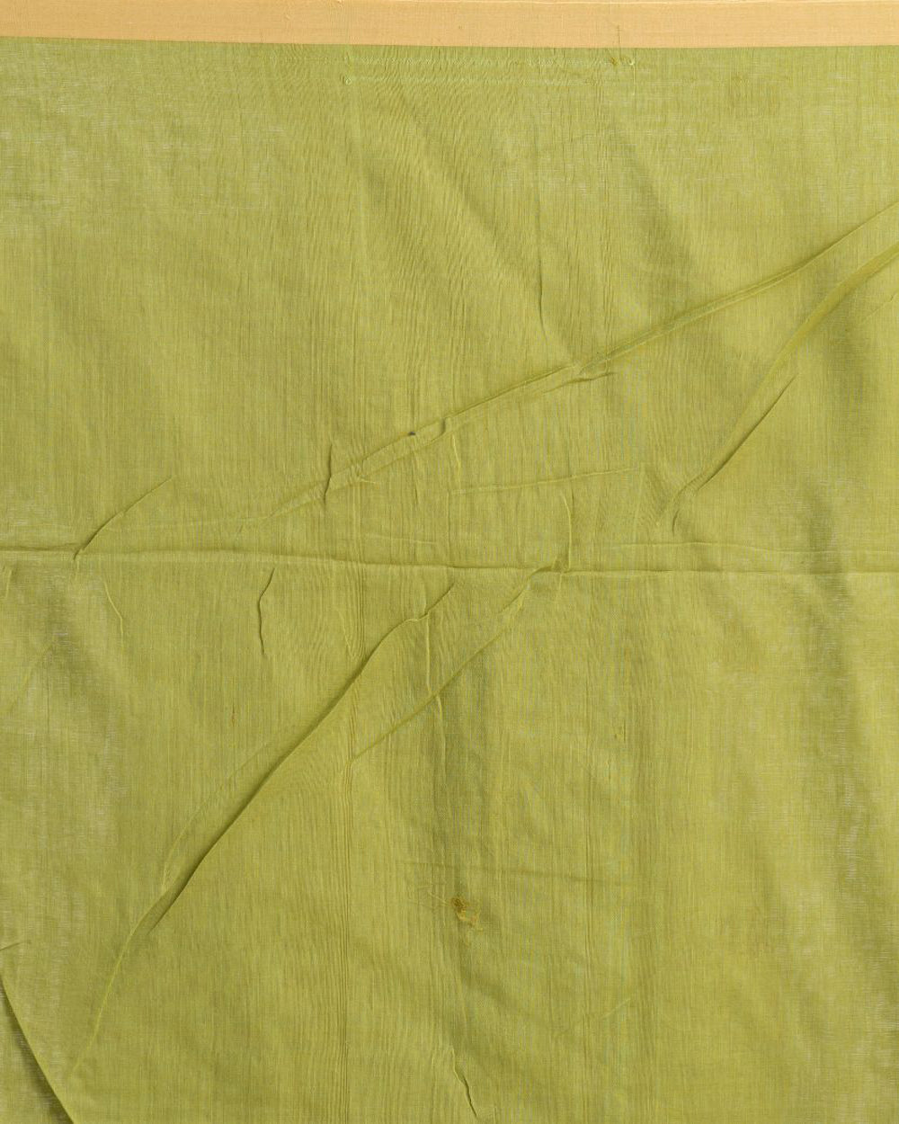 Lime green handwoven cotton jamdani saree
