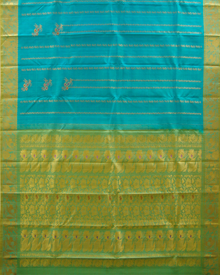 Dharmavaram Kanchi Type Saree Ananda Blue