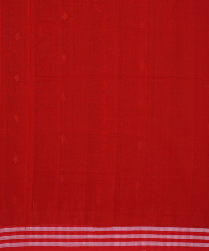 Black red handloom cotton bomkai saree
