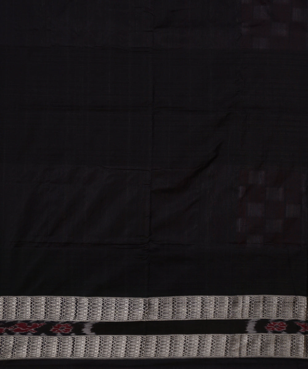 Maroon black silk handwoven bichitrapuri pasapalli saree