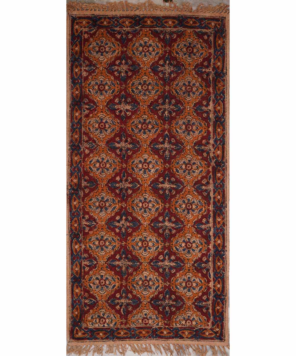 Handloom multicolour warangal kalamkari cotton dhurrie