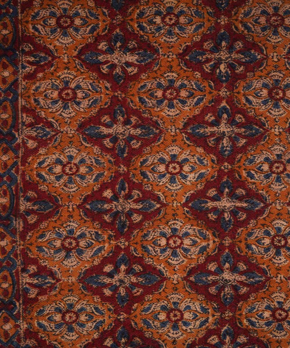Handloom multicolour warangal kalamkari cotton dhurrie
