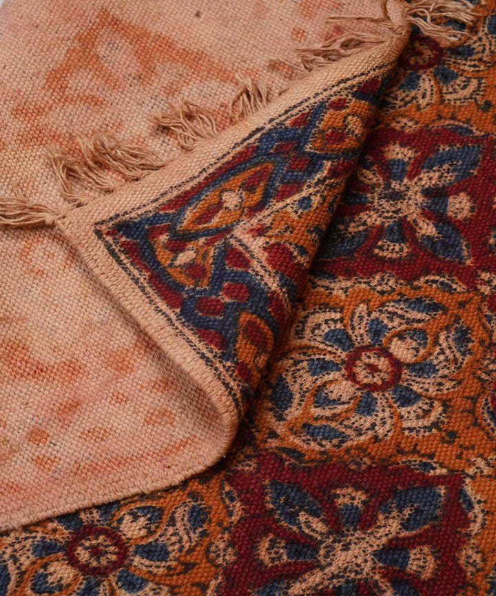 Handloom multicolour warangal kalamkari cotton dhurrie