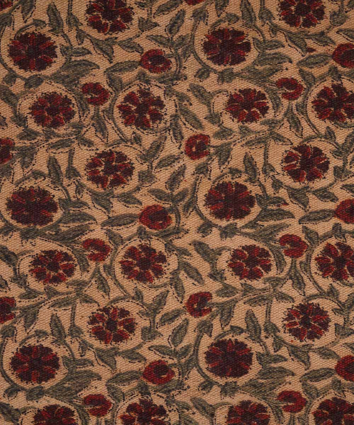 Hand loom multicolor warangal kalamkari cotton durrie