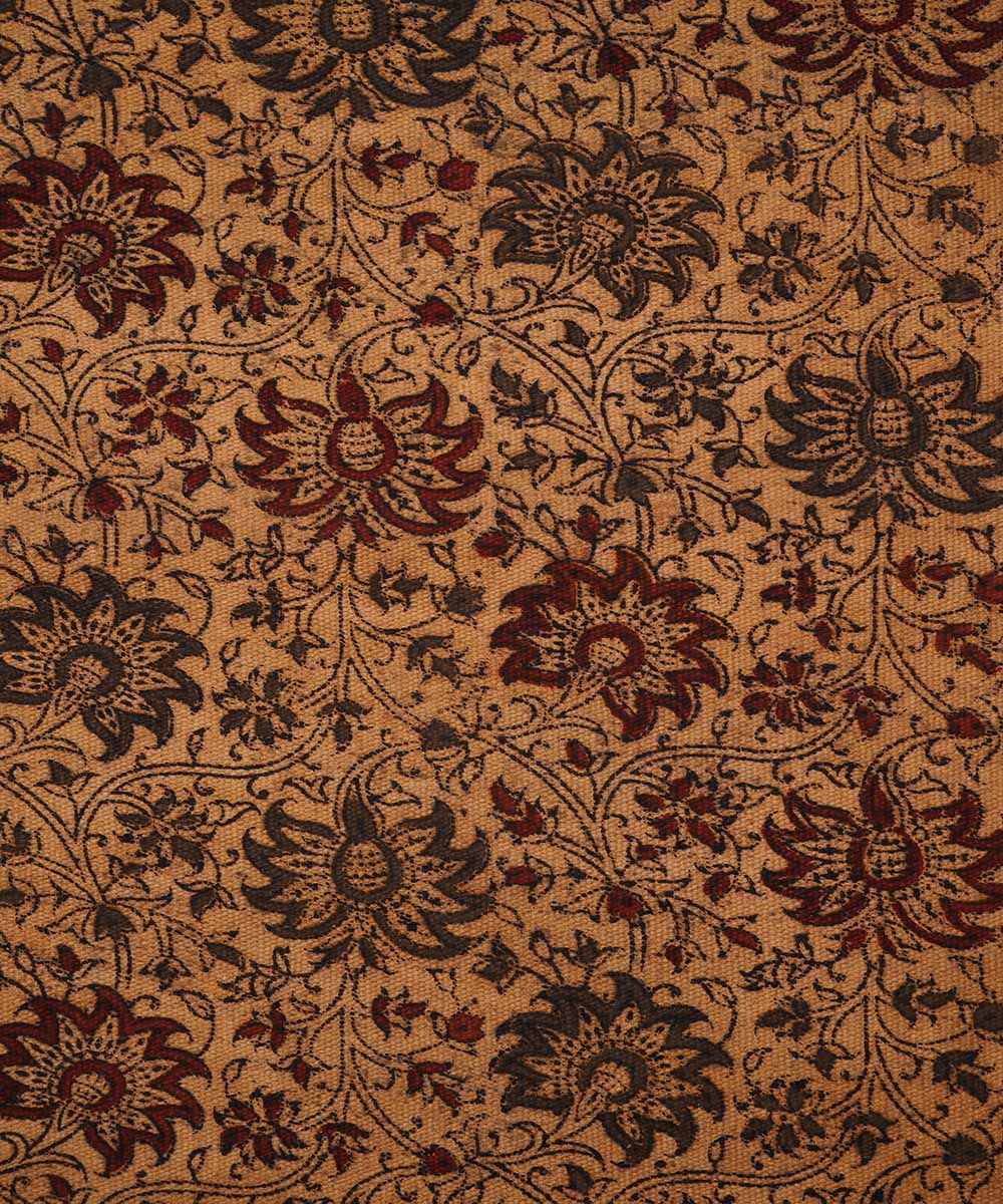 Multicolour handwoven warangal kalamkari cotton dhurrie