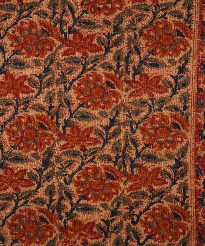 Multicolour handloom warangal kalamkari cotton dhurrie