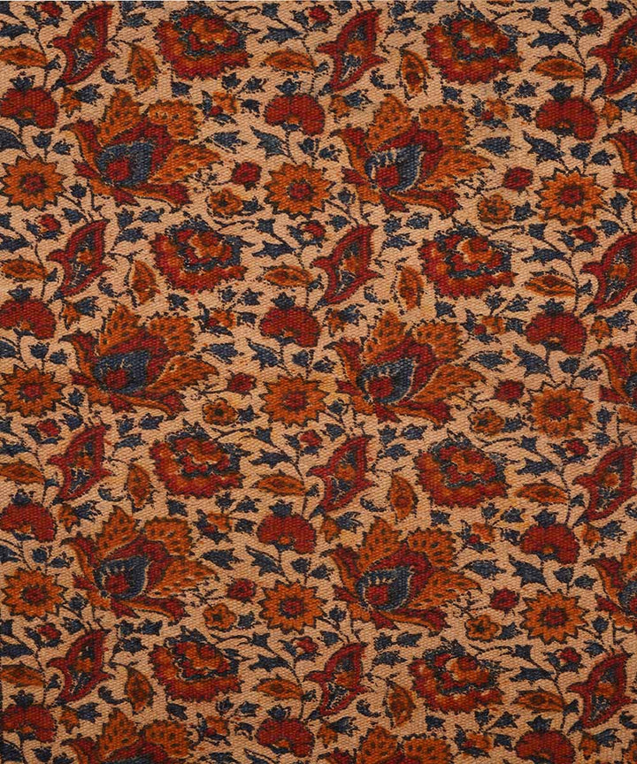 Handloom multicolor warangal kalamkari cotton dhurrie