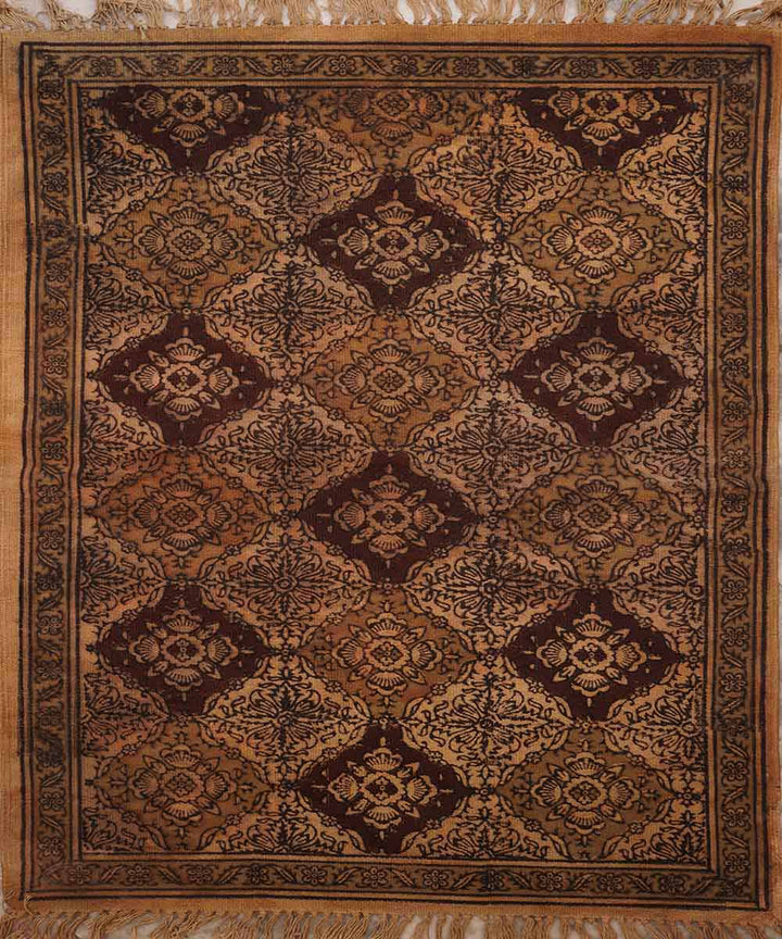 Handloom multicolour warangal kalamkari cotton dhurrie