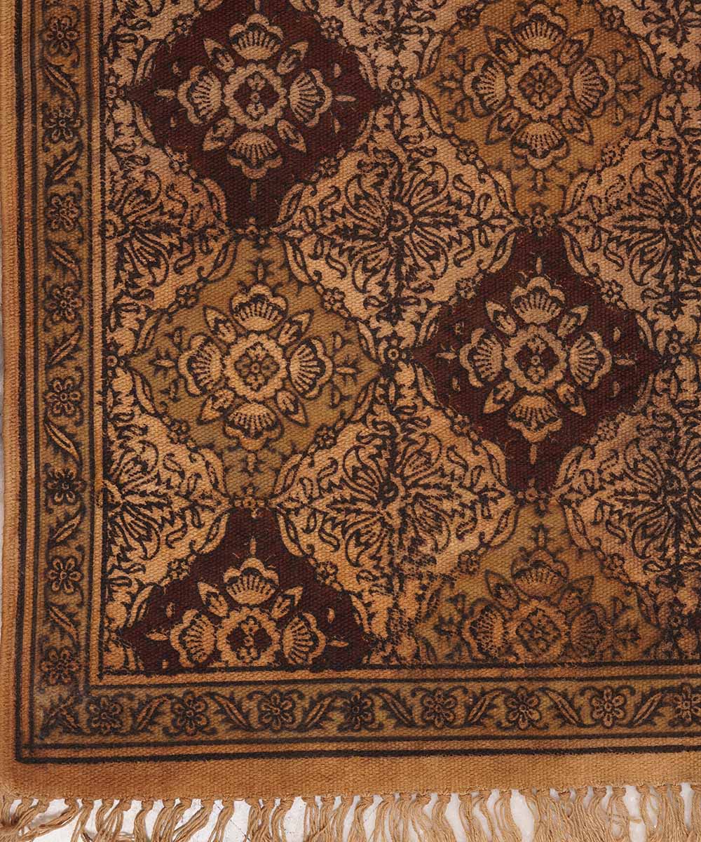Handloom multicolour warangal kalamkari cotton dhurrie
