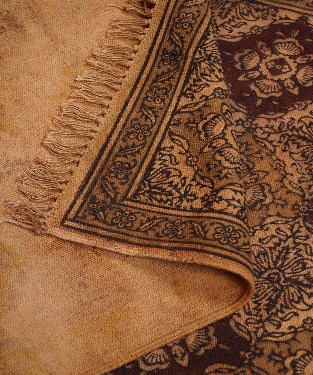 Handloom multicolour warangal kalamkari cotton dhurrie