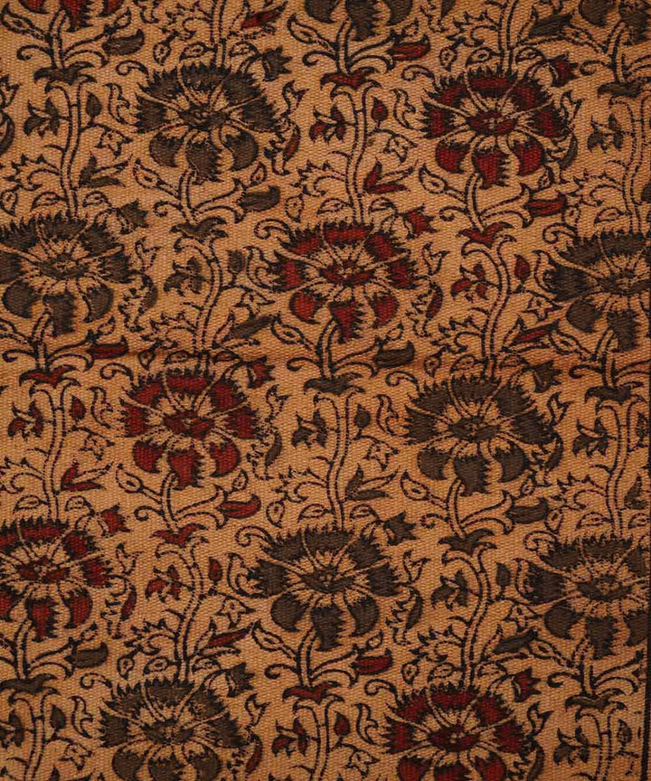 Multicolour handwoven warangal kalamkari cotton durrie