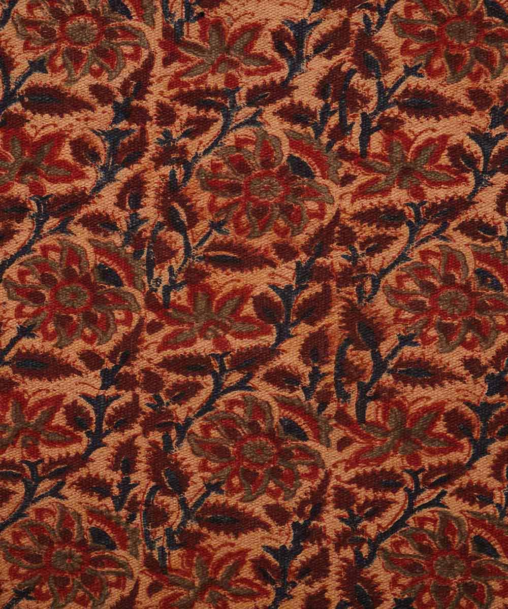 Hand woven multicolor warangal kalamkari cotton dhurrie