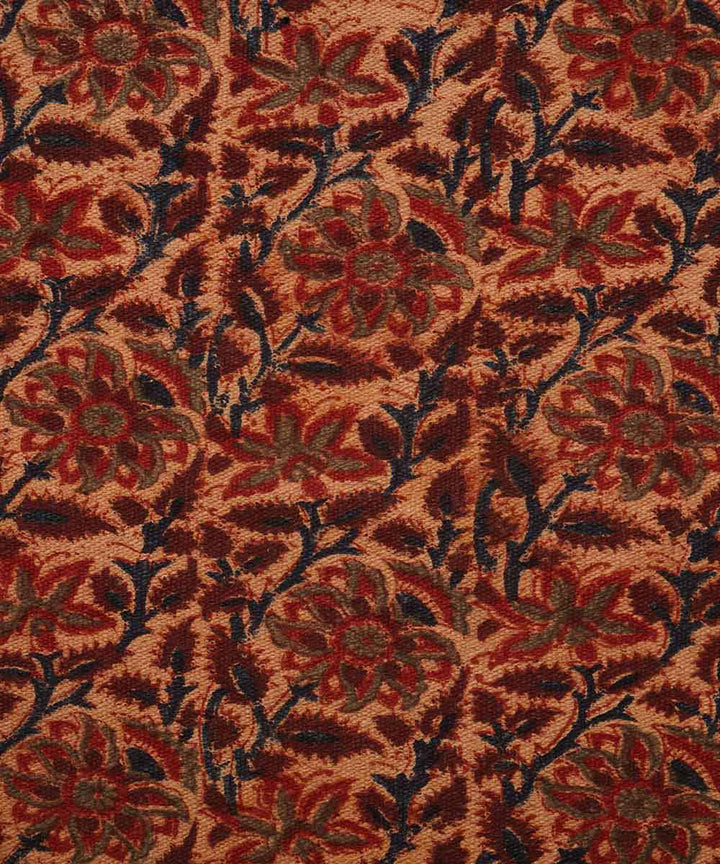 Hand woven multicolor warangal kalamkari cotton dhurrie